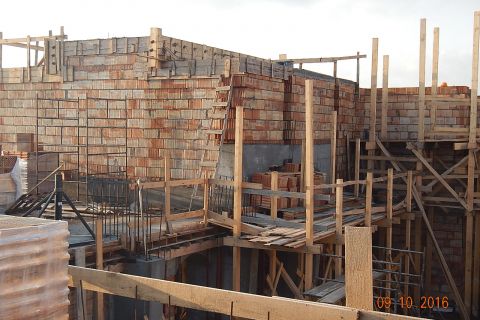 Budowa Kościoła - stan budowy do 09.10.2016 r.
